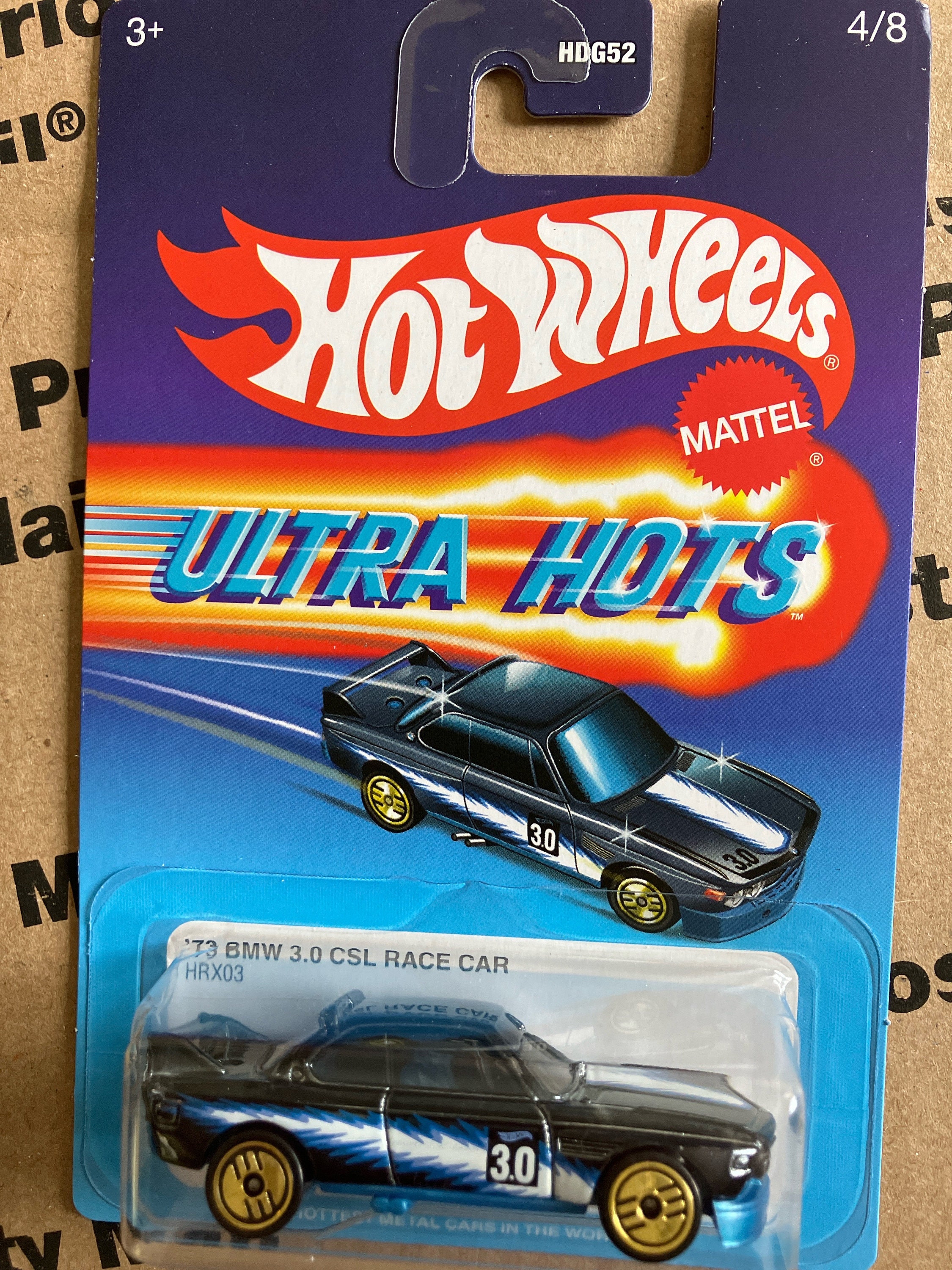Hot Wheels Ultra Hots 1973 BMW 3.0 CSL Race Car -1/64 Metal