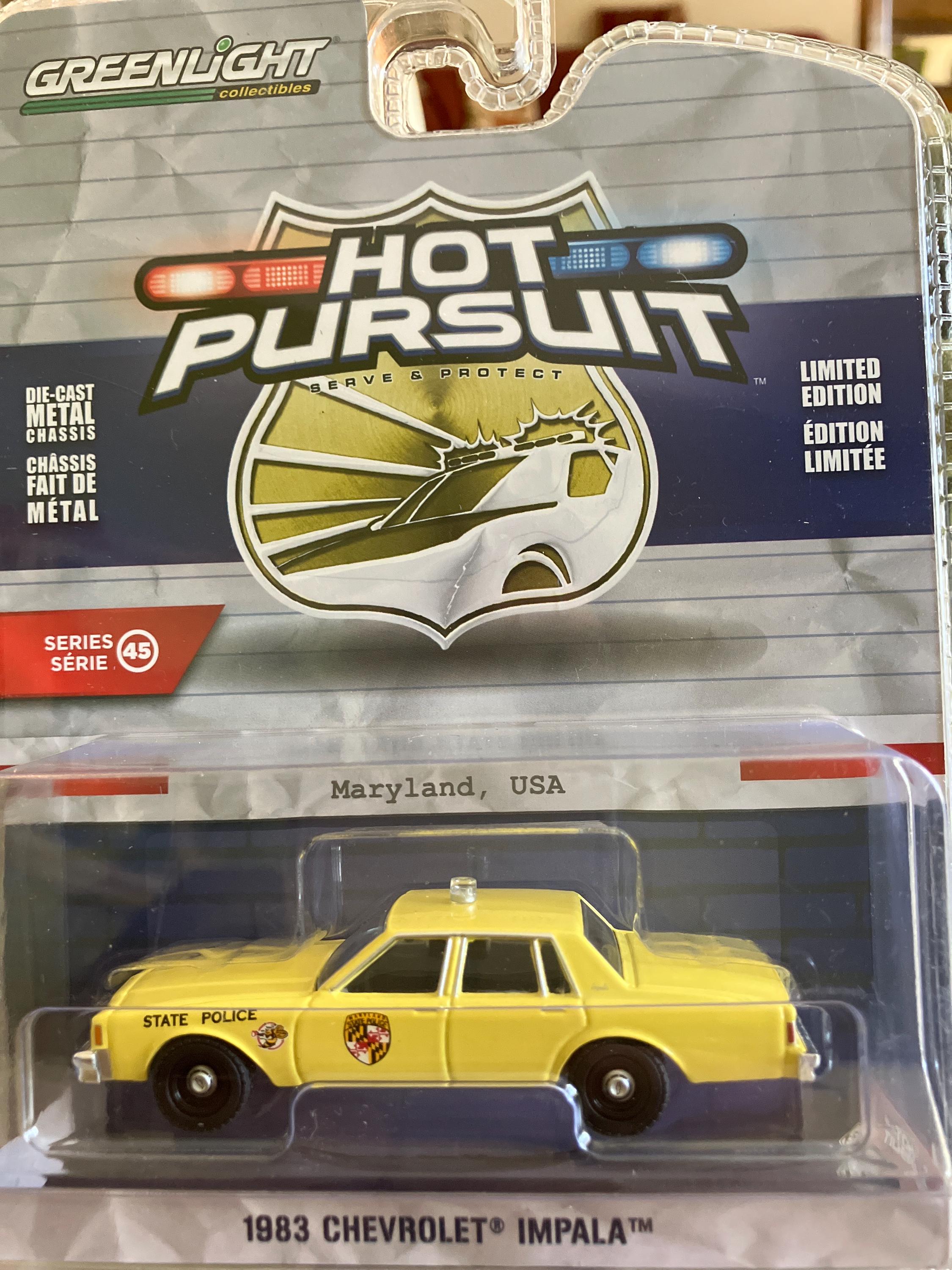 Greenlight 1983 Chevy Impala 1/64 Metal Diecast--limited Edition