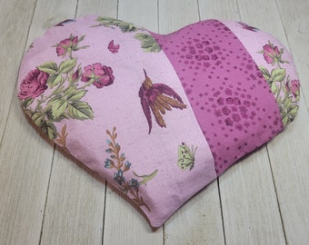 Anne of Green Gables Warmie Heart lavender rice heating pad, fabric rice bag, muscle relief, PMS heat pad, microwave heat pack