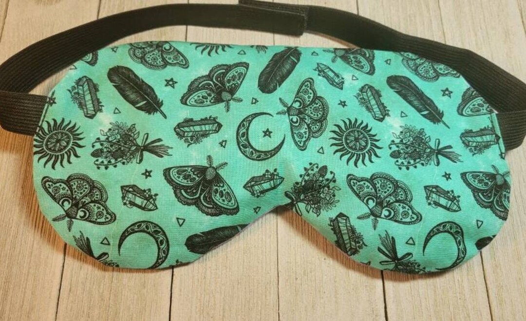 Mystic Crystals Large Weighted Sleep Mask Oversized Sleep Etsy