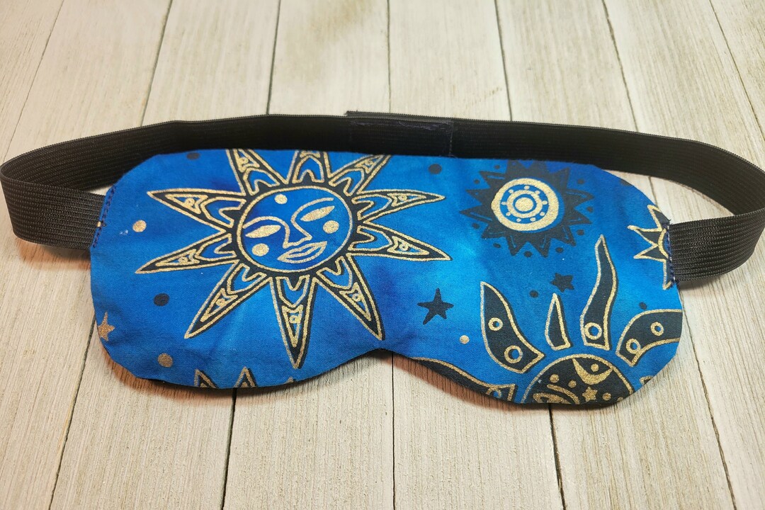 Teal Sun Sleep Mask Lightweight Eye Mask Yoga Eye Pillow Etsy