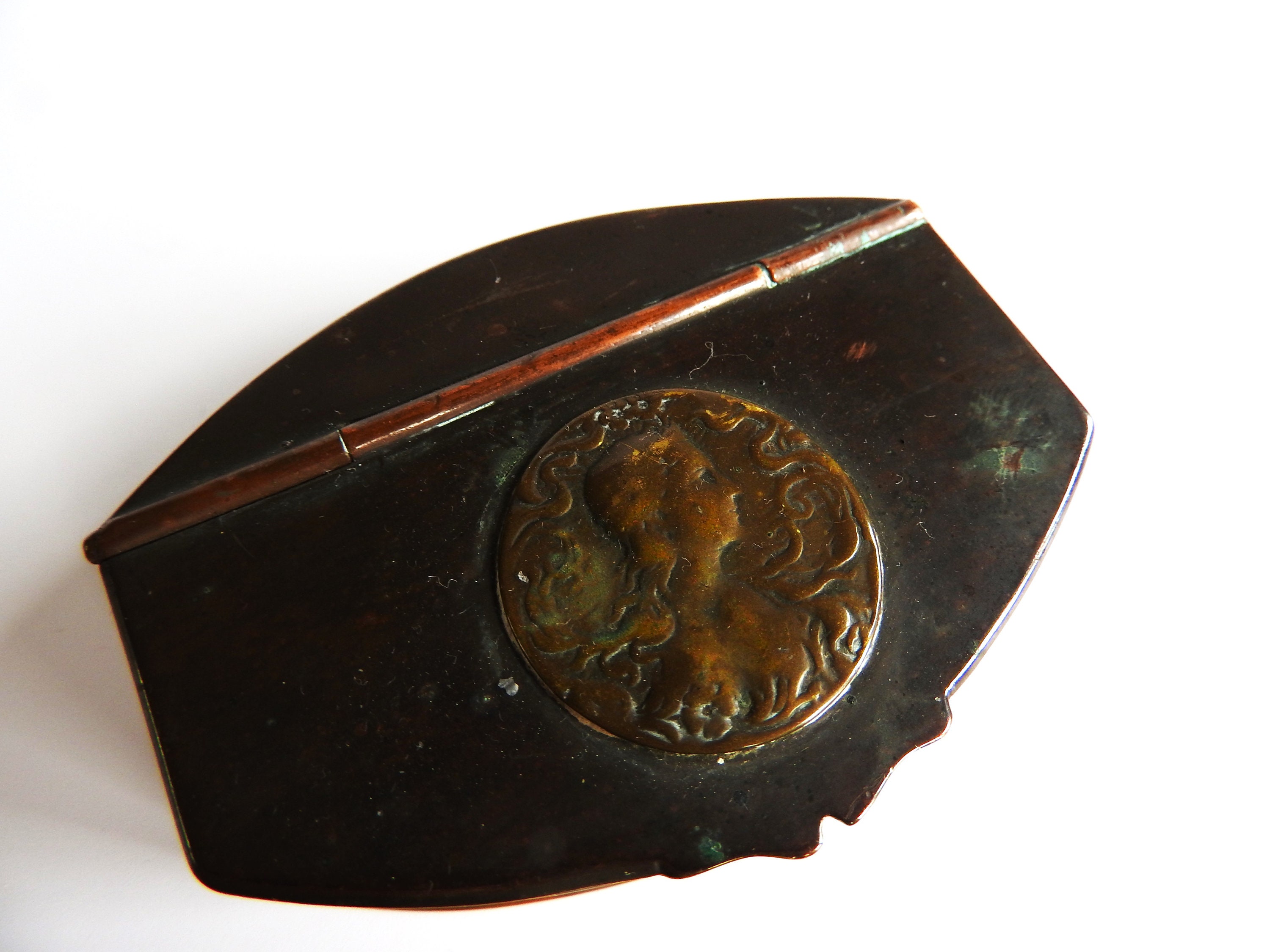 Original Antique Copper Snuff Box Etsy Australia