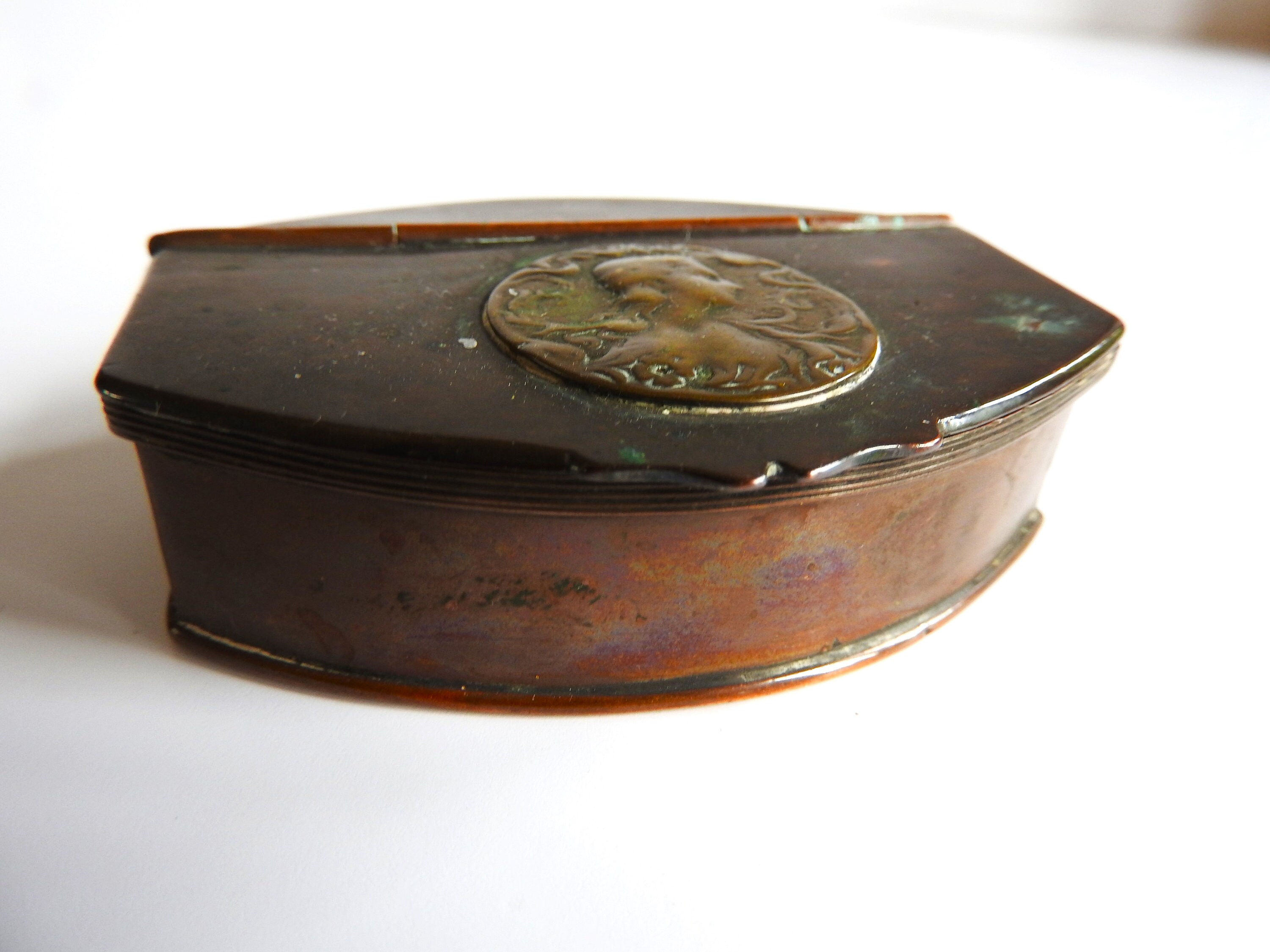 Original Antique Copper Snuff Box Etsy Australia