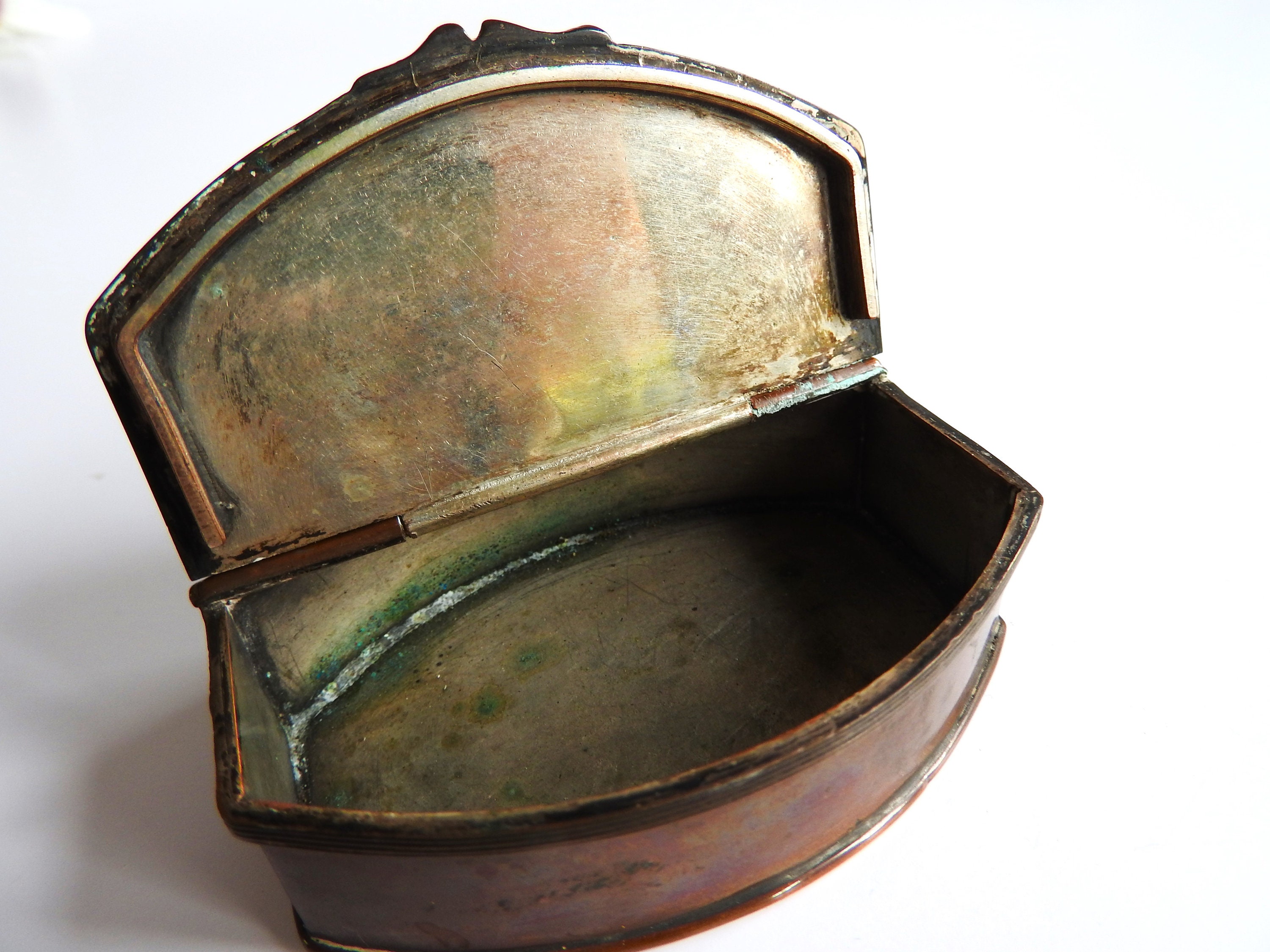 Original Antique Copper Snuff Box Etsy Australia
