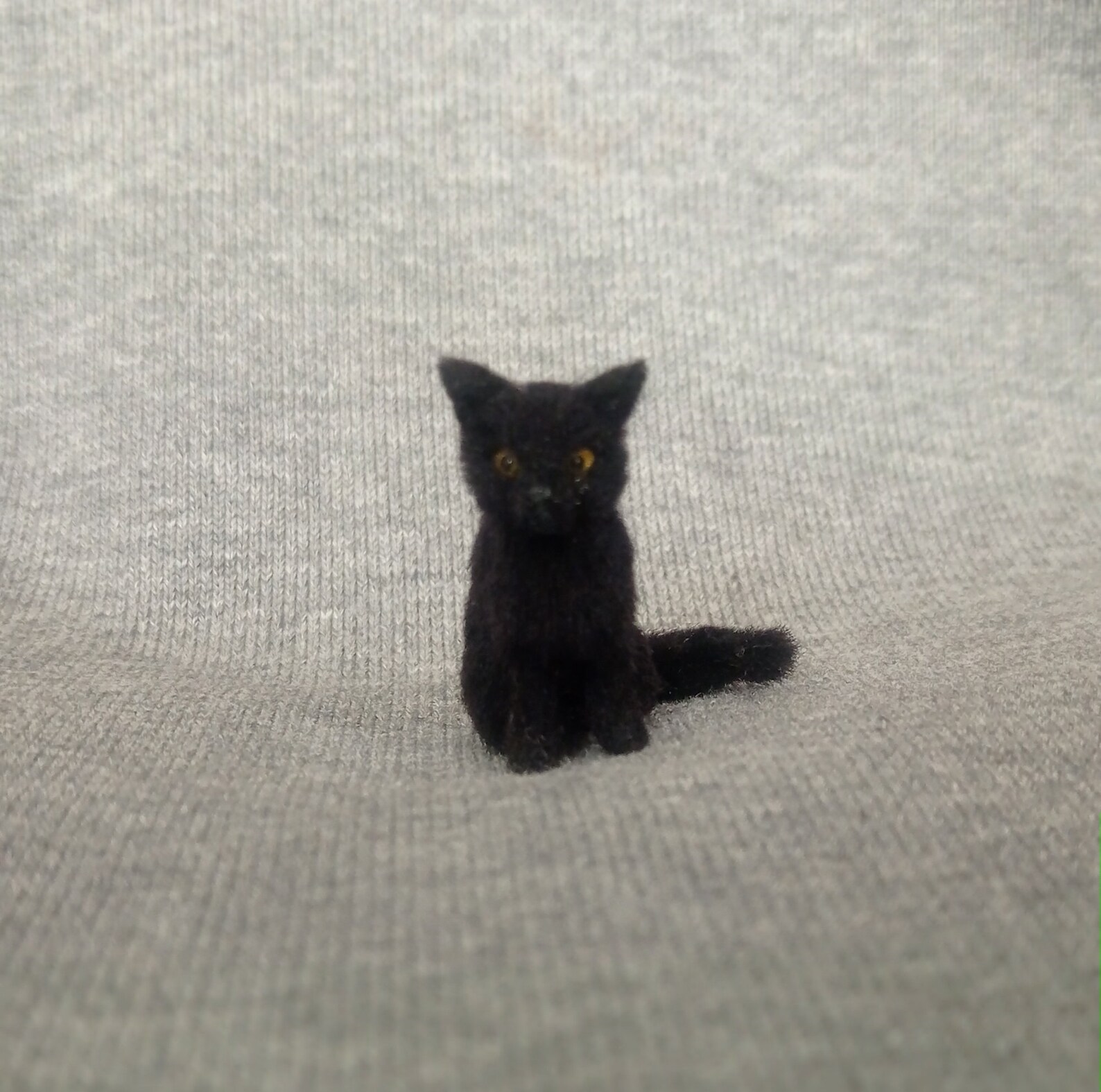 Dollhouse Miniature Black Cat in a Scale 112 Cat Lover Gift Etsy UK