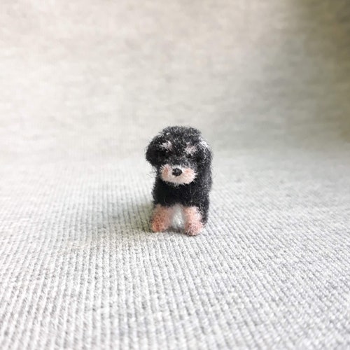 black schnoodle stuffed animal