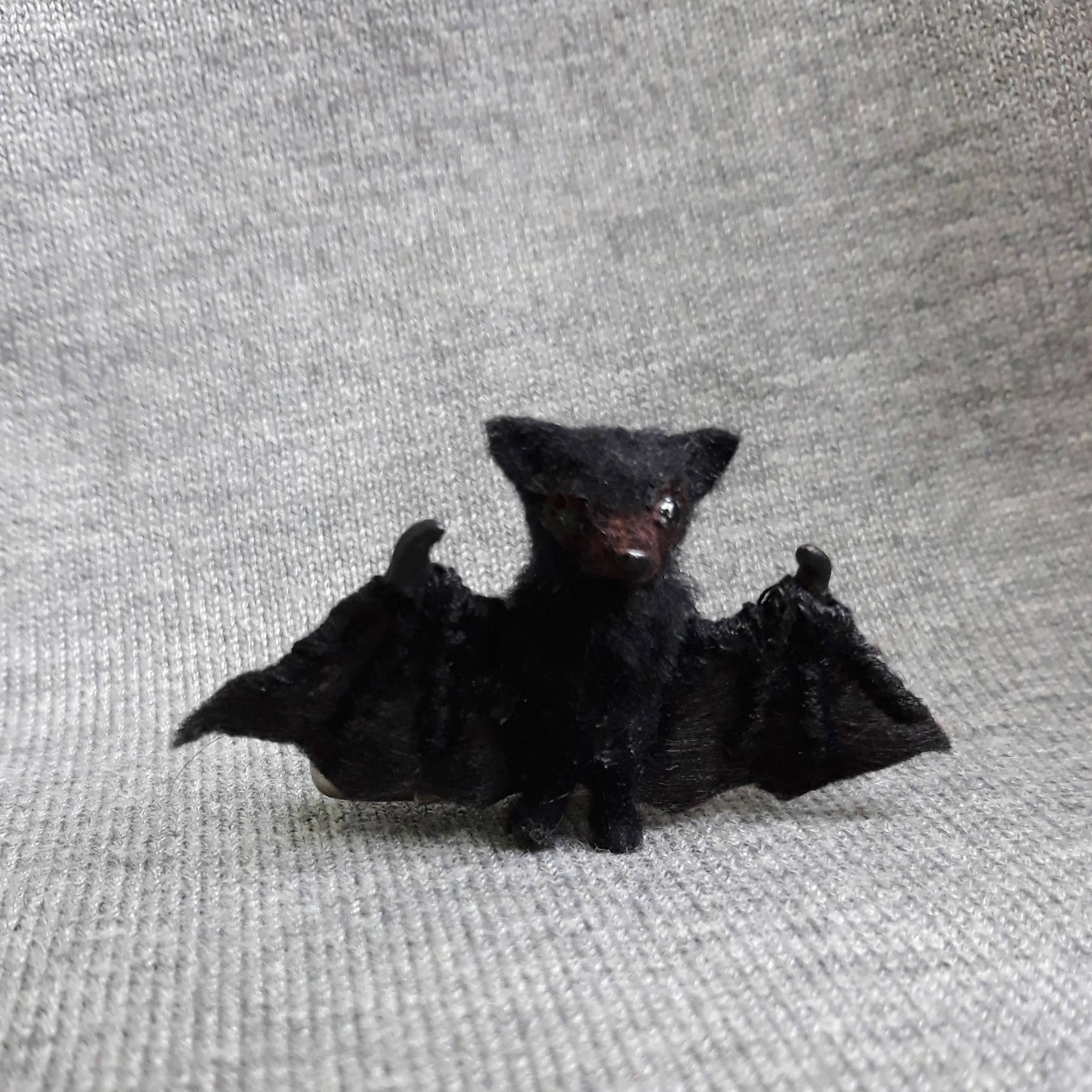 Dollhouse miniature bat on a scale 112 Gift for bat person Etsy