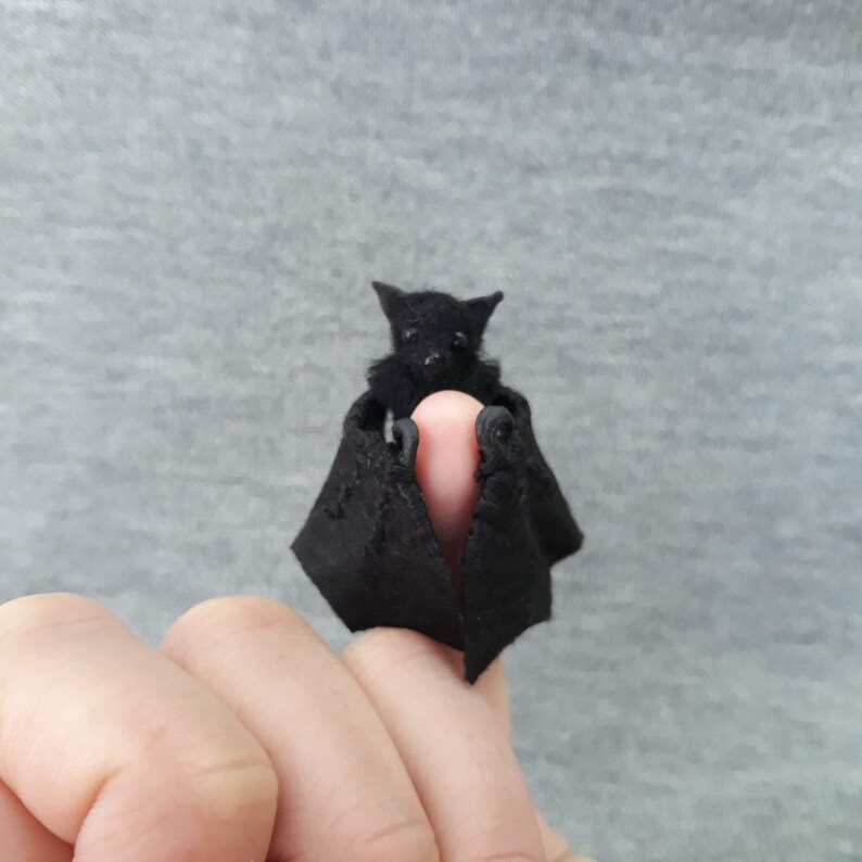 Dollhouse Miniature Bat on a Scale 112 Gift for Bat Person Etsy