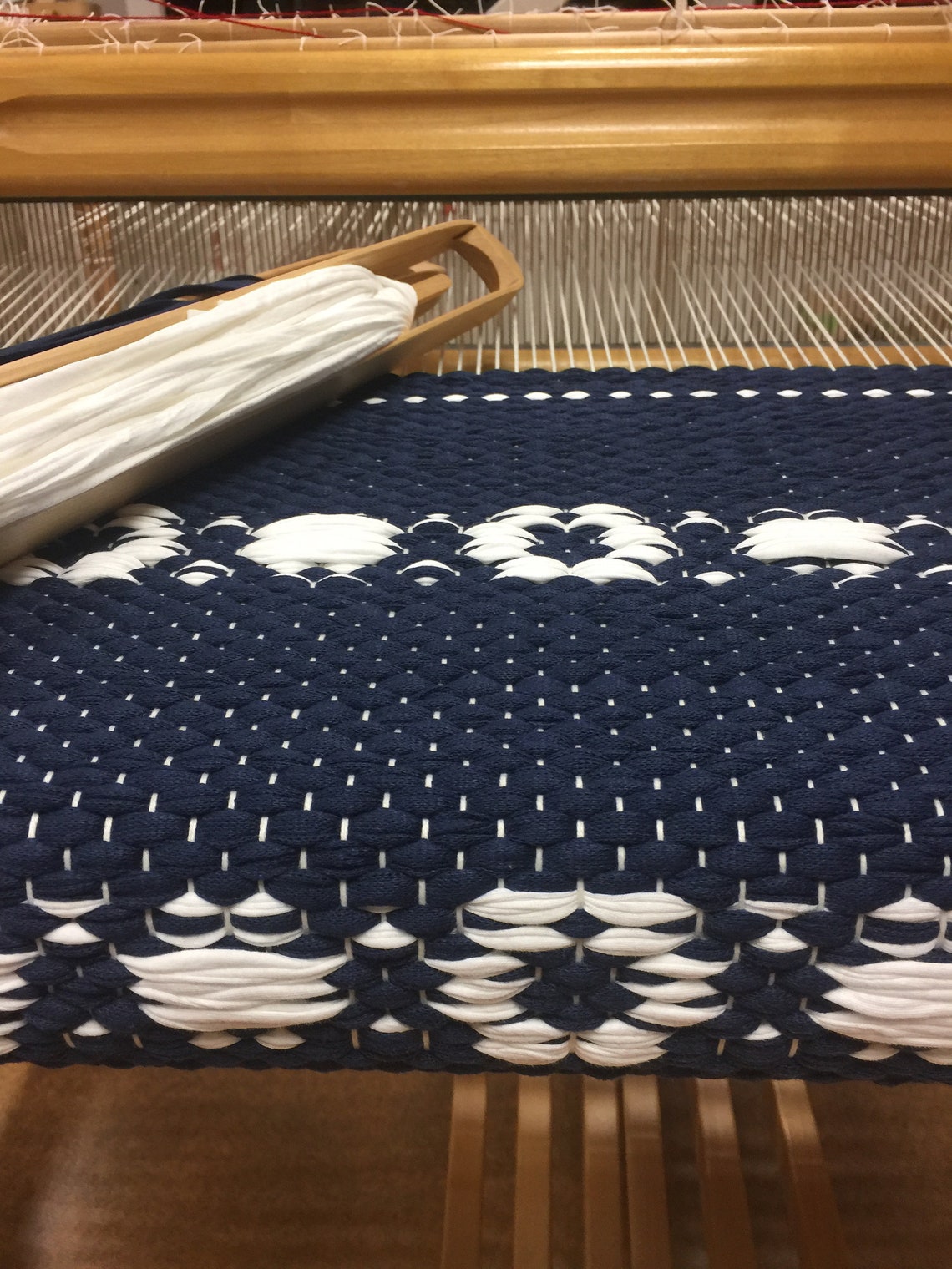 Dark Navy Rug Kitchen Runner Rug Scandinavian Rug Handwoven - Etsy