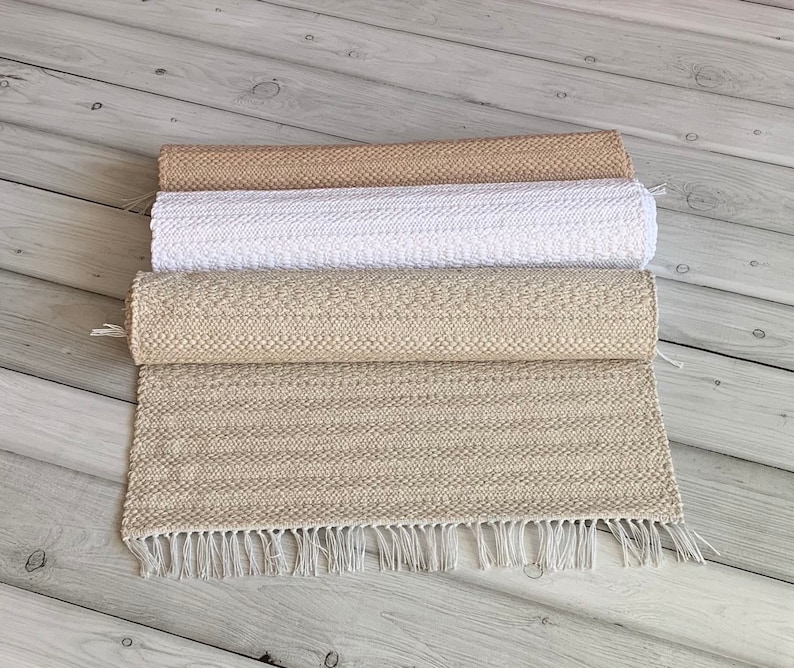Rag Rug Washable Scandinavian Rug Cotton Rug Woven Runner Etsy