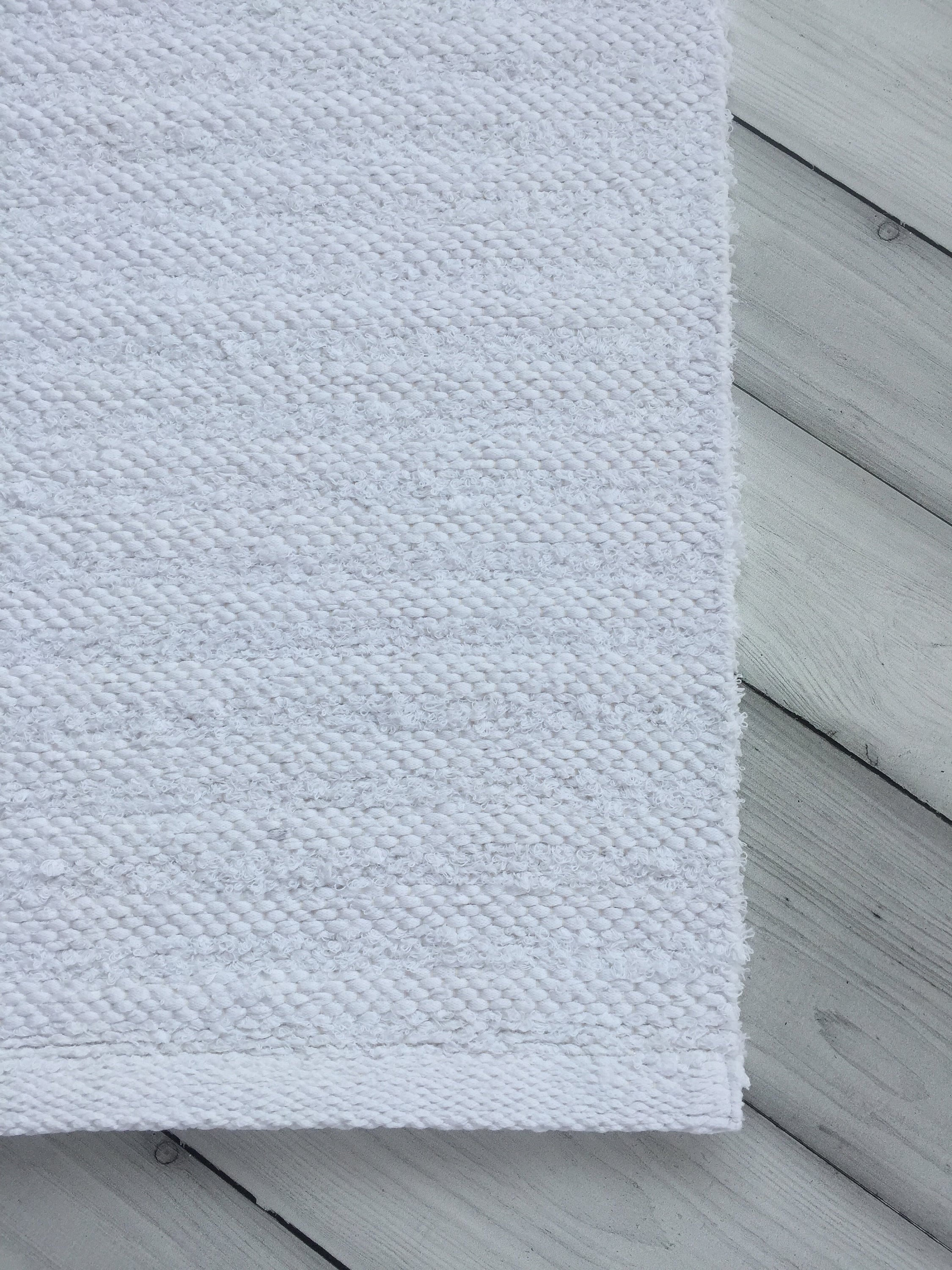 White runner rug Scandinavian rug small cotton washable rug Etsy