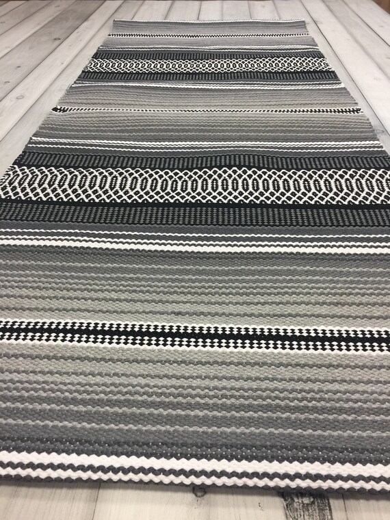 Black And White Runner Rug Scandinavian Washable Kitchen Black And White Runner Rug Scandinavian