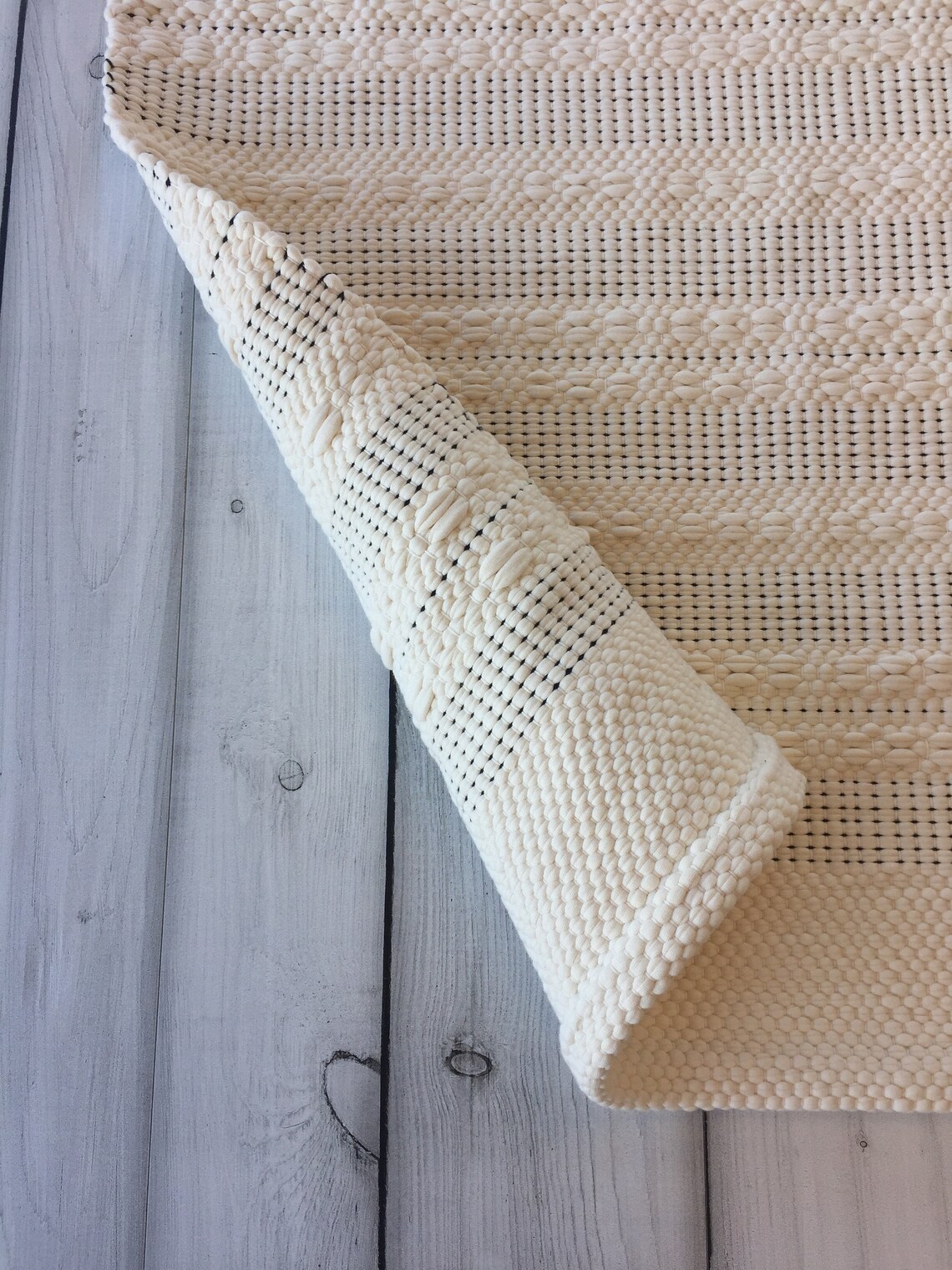 Black and White Scandinavian Rugs Cotton Kitchen Rug Runner Etsy