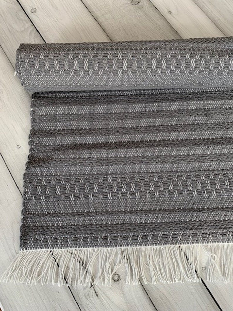 Kitchen runner rug washable cotton rag rug Etsy