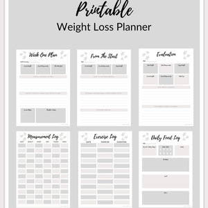 Weight Loss Planner Printable / Downloadable image 2