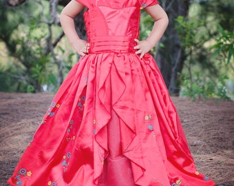 Elena Dress / Disney Inspired Princess Elena of Avalor Inspired Costume / Ball gown style for toddler, child, girl Princess Costume