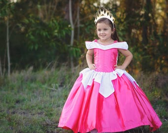 Sleeping Beauty Dress / Inspired Disney Princess Dress Aurora  Costume / Ball gown style for toddler, child, girls, baby Princess Costume