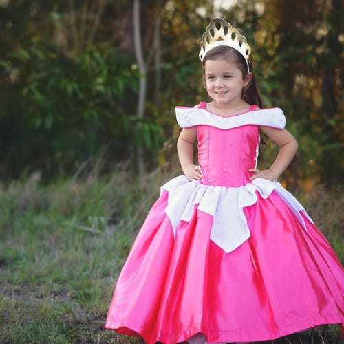 Girls Aurora Costume Pink Disney Princess Dress up Birthday - Etsy