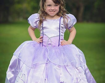 Sofia Dress / Disney Princess Dress Inspired Sofia the First Costume - Kids, Girls, Toddler, Child Princess Costume