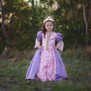 Rapunzel Dress / Princess Disney Inspired Tangled Costume Tangled Dress Rapunzel Costume Kids, Girls, Toddler, Child image 2