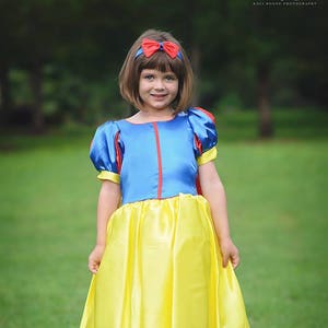 Snow White Dress / Disney Princess Dress Inspired Costume Ball Gown Classic Kids, Girls, Toddler, Child, baby Princess Costume image 1