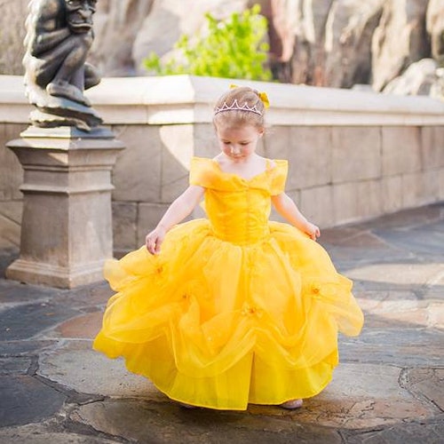 Belle Dress Disney Princess Dress Beauty And The Beast Belle Etsy