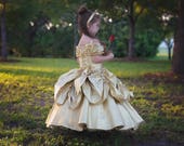 Belle Dress Belle Costume Disney Princess Beauty and the Beast Costume Ball gown style for toddler, child, girl Princess Costume