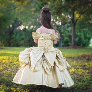 Belle Dress / Belle Costume / Disney Princess Dress Beauty and the Beast Costume / Ball gown style for toddler, child, girl Princess Costume zdjęcie 3