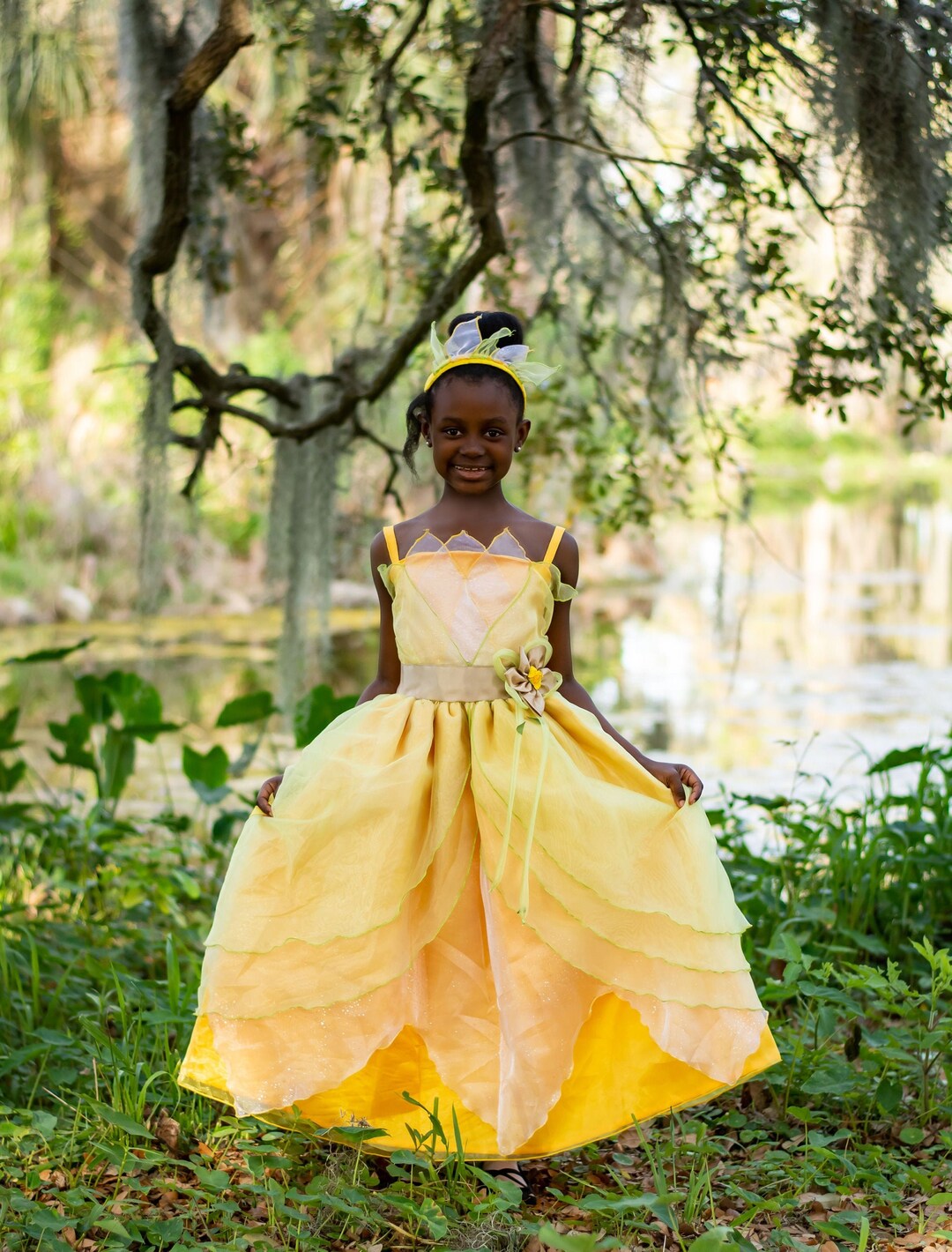 Tiana Dress / Disney Princess Dress Princess and the Frog Costume