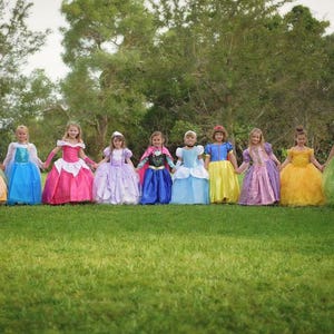 Rapunzel Dress / Princess Disney Inspired Tangled Costume Tangled Dress Rapunzel Costume Kids, Girls, Toddler, Child image 6