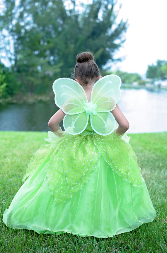 Girls Disney Tinkerbell Costume Girls Disney Tinkerbell Costume