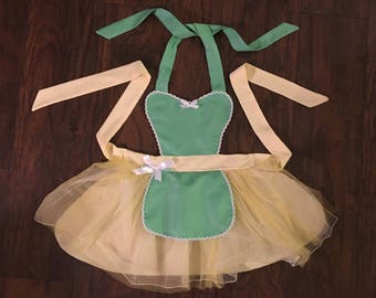 Princess Apron Disney Princess and the Frog Inspired Tiana Dress Up Apron Child Kids Toddler Girls Adult