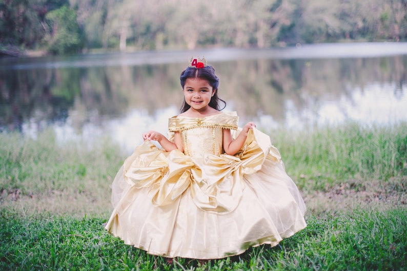 Belle Dress / Belle Costume / Disney Princess Dress Beauty and the Beast Costume / Ball gown style for toddler, child, girl Princess Costume image 1