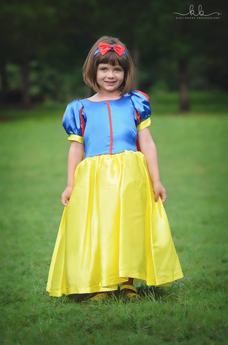 Snow White Dress / Disney Princess Dress Inspired Costume Ball Gown Classic Kids, Girls, Toddler, Child, baby Princess Costume image 1
