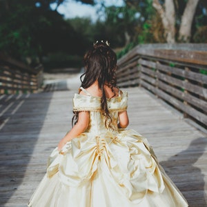 Belle Dress / Belle Costume / Disney Princess Dress Beauty and the Beast Costume / Ball gown style for toddler, child, girl Princess Costume image 2