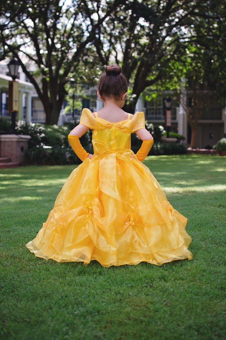 Belle Dress / Disney Princess Dress Beauty and the Beast Belle Costume / Yellow Dress / Ball gown for toddler, child, girl Princess Costume image 3