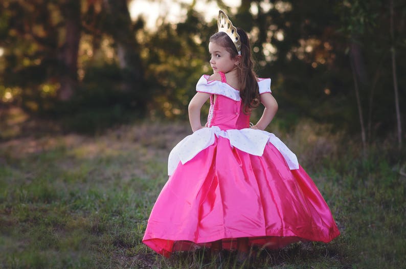 Sleeping Beauty Dress / Inspired Disney Princess Dress Aurora Costume / Ball gown style for toddler, child, girls, baby Princess Costume image 2