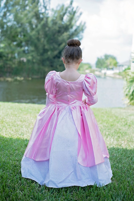 Robe de petite sirène / Disney Princess Ariel inspiré Costume / style de  robe de bal rose pour tout-petit, enfant, fille Costume de princesse -   France