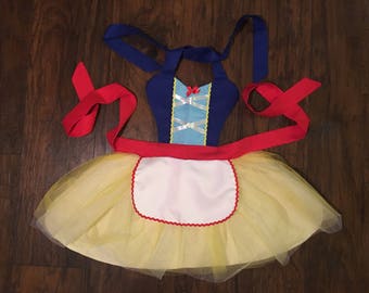 Princess Apron Disney Inspired Snow White Dress Up Apron Child Kids Toddler Girls Adult