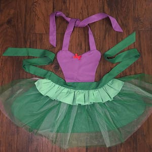 Princess Apron Disney Little Mermaid Ariel Inspired Child Kids Toddler Girls Adult Dress Up Apron Ariel