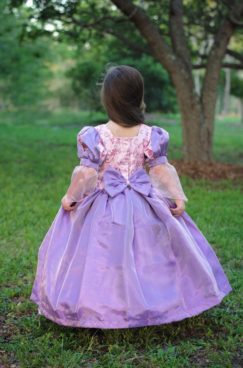 Rapunzel Dress / Princess Disney Inspired Tangled Costume Tangled Dress Rapunzel Costume Kids, Girls, Toddler, Child image 4