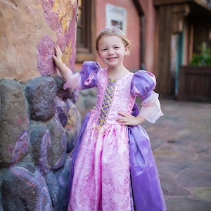 Rapunzel Dress / Princess Disney Inspired Tangled Costume Tangled Dress Rapunzel Costume Kids, Girls, Toddler, Child image 1