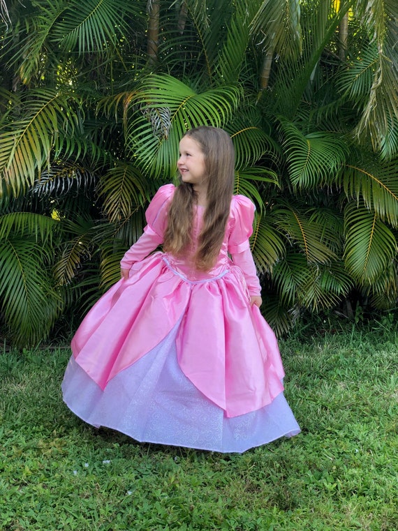 Robe de petite sirène / Disney Princess Ariel inspiré Costume / style de  robe de bal rose pour tout-petit, enfant, fille Costume de princesse -   France
