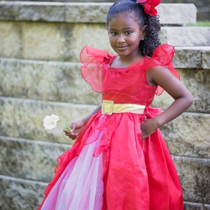READY TO SHIP Elena Dress / Disney Inspired Princess Elena of Avalor Inspired Costume / Princess Dress for toddler, child, girl image 5
