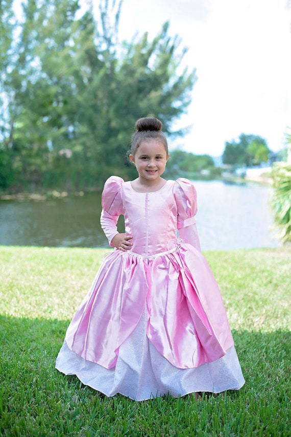 Robe de petite sirène / Disney Princess Ariel inspiré Costume / style de  robe de bal rose pour tout-petit, enfant, fille Costume de princesse -   France