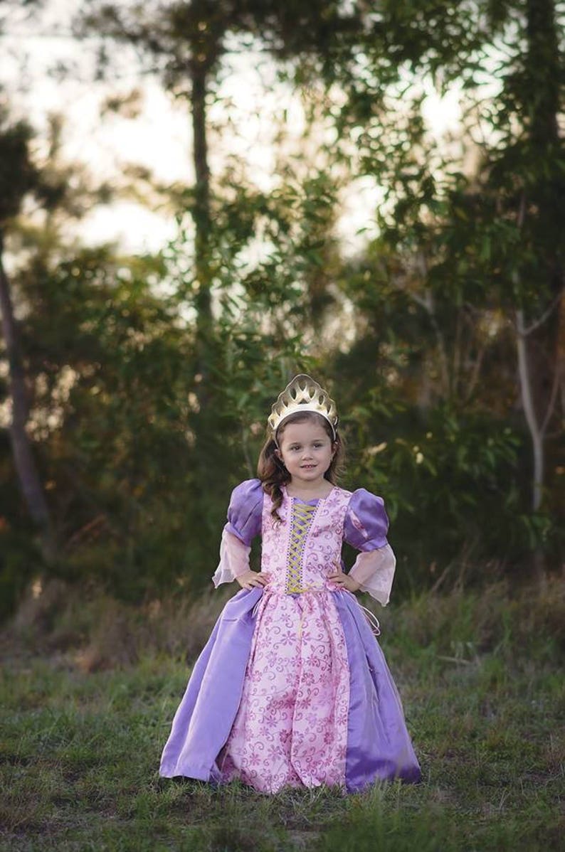 Rapunzel Dress / Princess Disney Inspired Tangled Costume Tangled Dress Rapunzel Costume Kids, Girls, Toddler, Child image 2