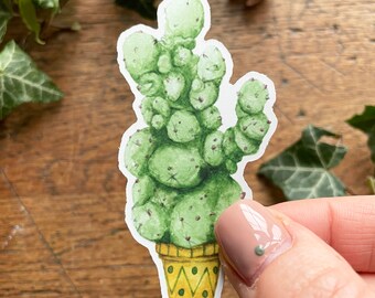 Herbology Matt Vinyl Sticker | Magical Herbology Stationery Art