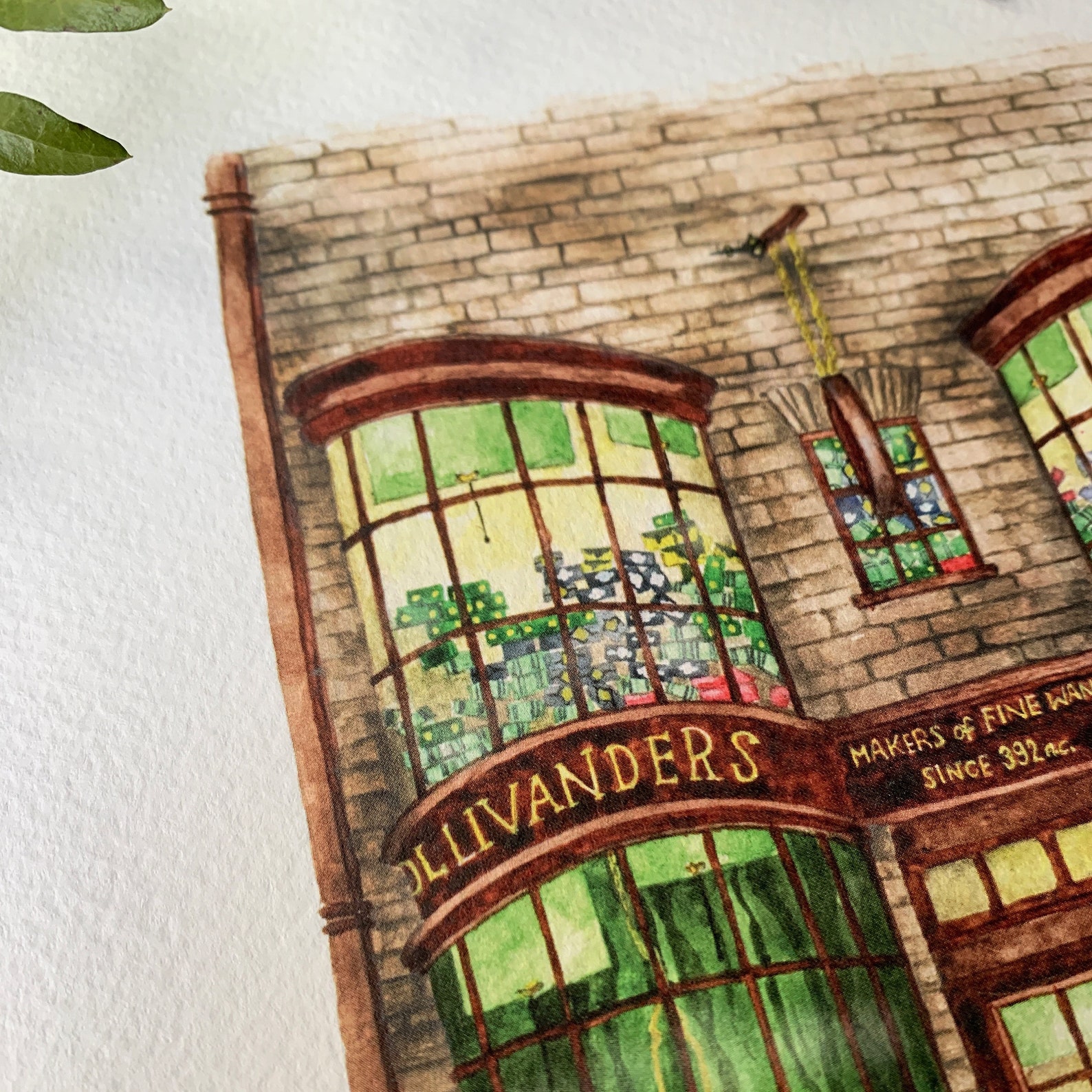 Diagon Alley A4 Print Set Ollivanders Flourish and Blotts Etsy