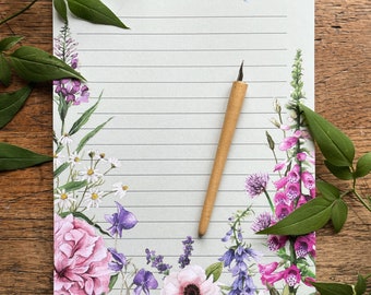 Budding Ideas Notepad | Floral Botanical Watercolour Stationery