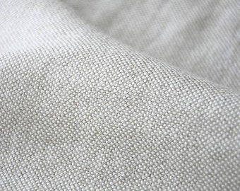 Natural not dyed linen fabric, HEAVY thick linen, 340 GSM, softened washed linen fabric by the meter, linen by the yard, for upholstery